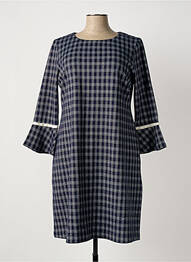 Rochie midi mâneci lungi mâneci lungi albastru SENORETTA femme