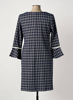 Rochie midi mâneci lungi mâneci lungi albastru SENORETTA femeie
