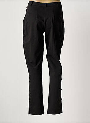 Pantalon slim țesătură poplin mărime normală negru ROSA ROSAM femeie