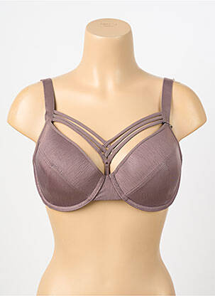 Sutien efect material satinat top sutien modelat maro MARLIES DEKKERS femeie