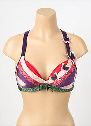 Sutien efect material satinat top sutien modelat violet MARLIES DEKKERS femeie