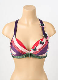 Sutien efect material satinat top sutien modelat violet MARLIES DEKKERS femeie