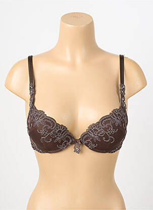 Sutien top sutien push-up top sutien push-up maro AMBRA femeie