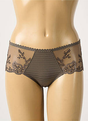 Shorty broderie verde LOUISA BRACQ femeie