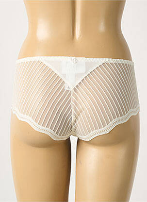 Shorty efect material satinat alb LOUISA BRACQ femeie
