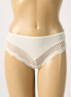 Shorty tulle transparent alb LOUISA BRACQ femeie