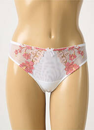 Tanga broderie alb AMBRA femme