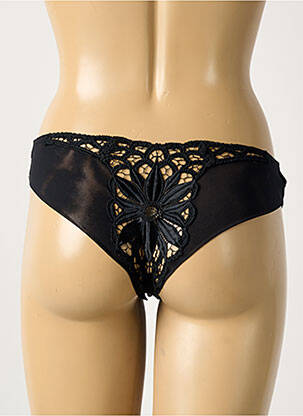 Tanga broderie negru AMBRA femeie