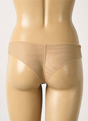 Tanga broderie bej AMBRA femeie