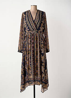 Rochie lungă albastru ELORA femeie