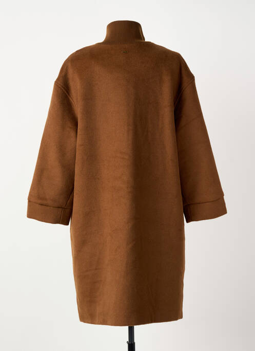 Palton lung maro ELORA femeie