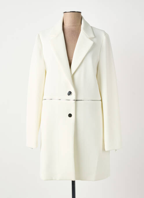 Palton lung bej ELORA femeie