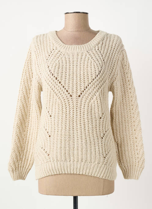 Pulover bej ELORA femeie