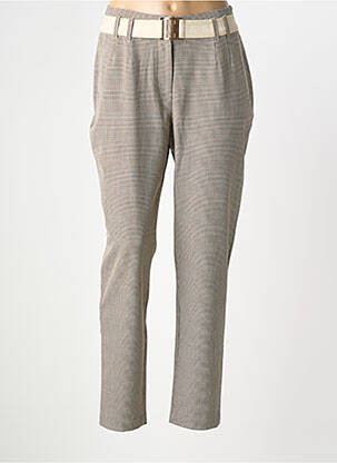 Pantalon slim bej ELORA femeie