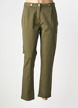 Pantalon drept elasticitate mărime normală verde ELORA femeie