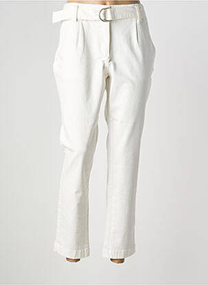 Blugi cu croială dreaptă alb ELORA femeie