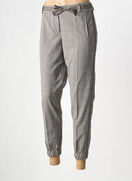 Pantalon 7/8 elasticitate mărime normală gri ELORA femeie