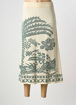 Fustă lungă bej ELORA femeie