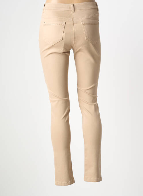 Pantalon slim bej ELORA femeie