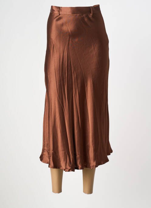 Fustă lungă maro ELORA femeie