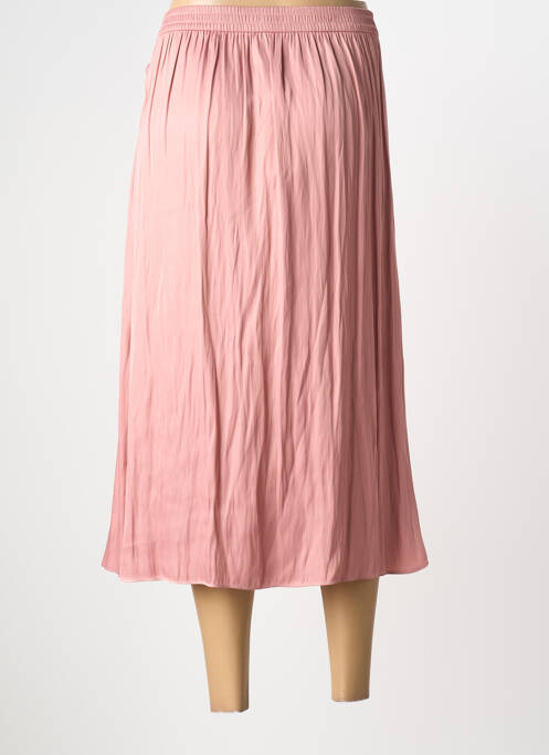 Fustă midi roz ELORA femeie