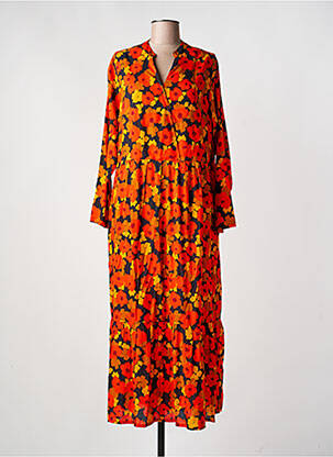 Rochie lungă mâneci lungi mâneci lungi portocalie AGATHE & LOUISE femeie