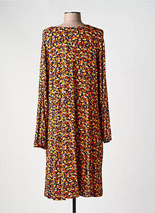 Rochie midi imprimeu floral mâneci lungi negru AGATHE & LOUISE femeie