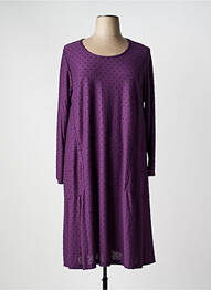 Rochie midi mâneci lungi mâneci lungi violet G!OZE femme