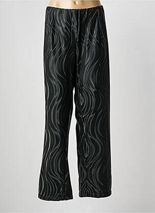 Pantalon drept negru POISSONS BLANCS femeie