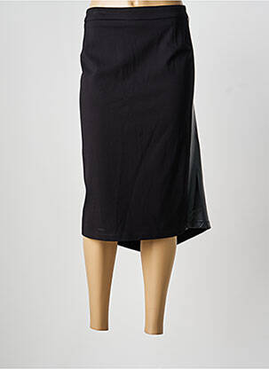 Fustă midi negru MAT. femeie