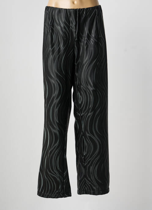 Pantalon drept negru POISSONS BLANCS femeie