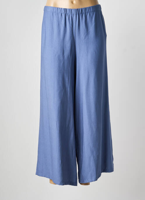 Pantalon larg albastru POISSONS BLANCS femeie