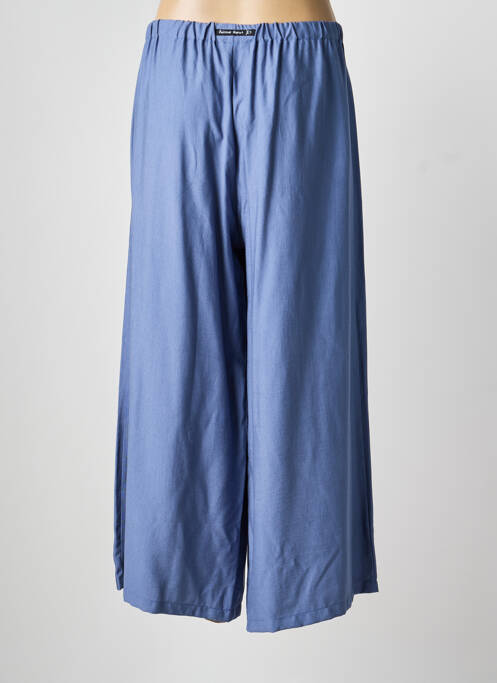 Pantalon larg albastru POISSONS BLANCS femeie