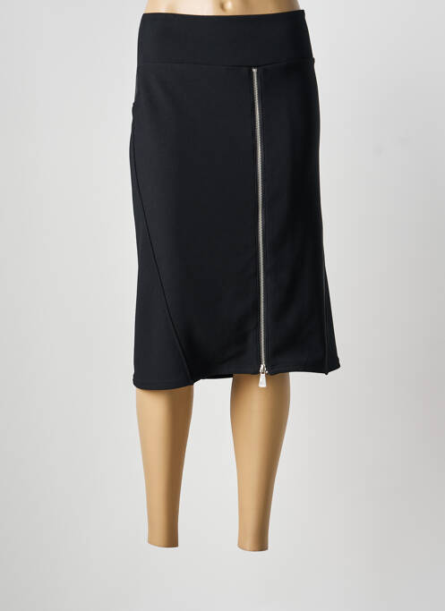 Fustă midi negru MELLEM femeie