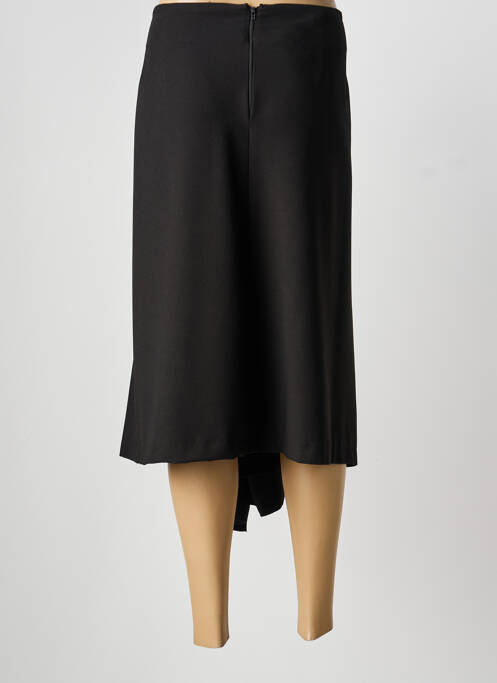 Fustă midi negru MAT. femeie