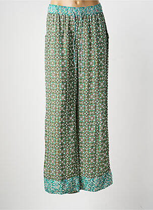 Pantalon larg verde B.YOUNG femeie