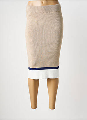 Fustă midi bej B.YOUNG femeie