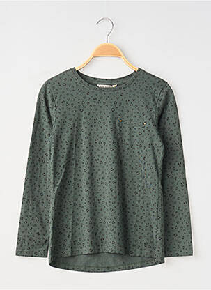 Tricou croială cambrată mâneci lungi verde MINI MIGNON fată