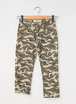 Pantalon slim verde MINI MIGNON fată