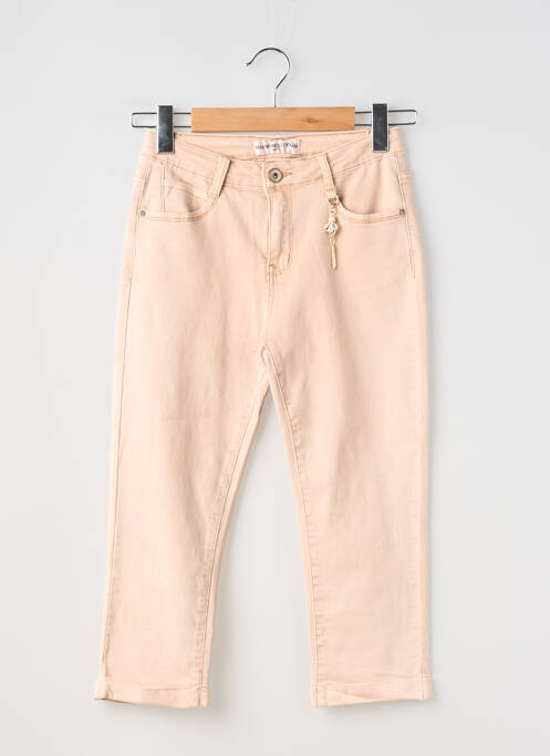 Blugi cu croială dreaptă roz MINI MIGNON fată