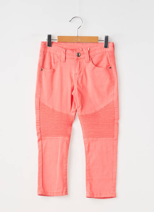 Blugi cu croială slim portocaliu LES FILLETTES DE PARIS fată
