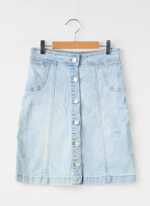 Fustă midi albastru G66 fată