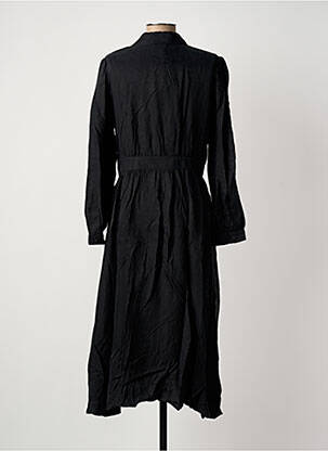Rochie midi mâneci lungi mâneci lungi negru SEE U SOON femeie