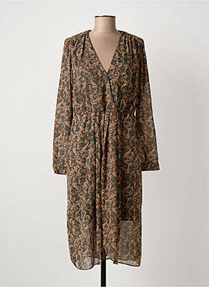 Rochie midi maro SEE U SOON femeie