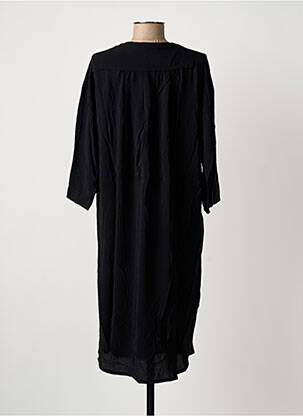 Rochie midi mâneci 3/4 mâneci 3/4 negru SUMMUM femeie