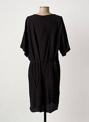 Rochie midi mâneci 3/4 mâneci 3/4 negru ICHI femeie