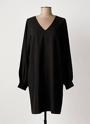 Rochie midi mâneci lungi mâneci lungi negru ICHI femeie