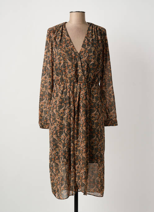 Rochie midi maro SEE U SOON femeie