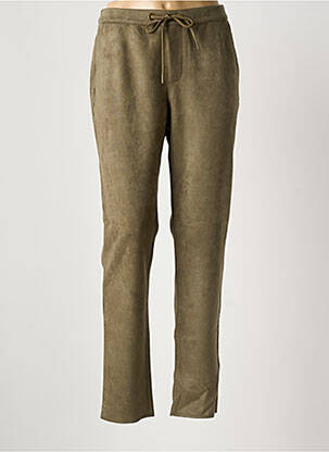 Pantalon slim talie elastică mărime normală verde SUMMUM femeie