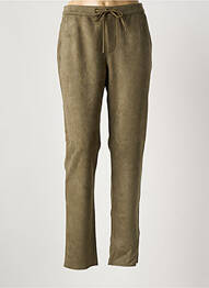 Pantalon slim talie elastică mărime normală verde SUMMUM femme